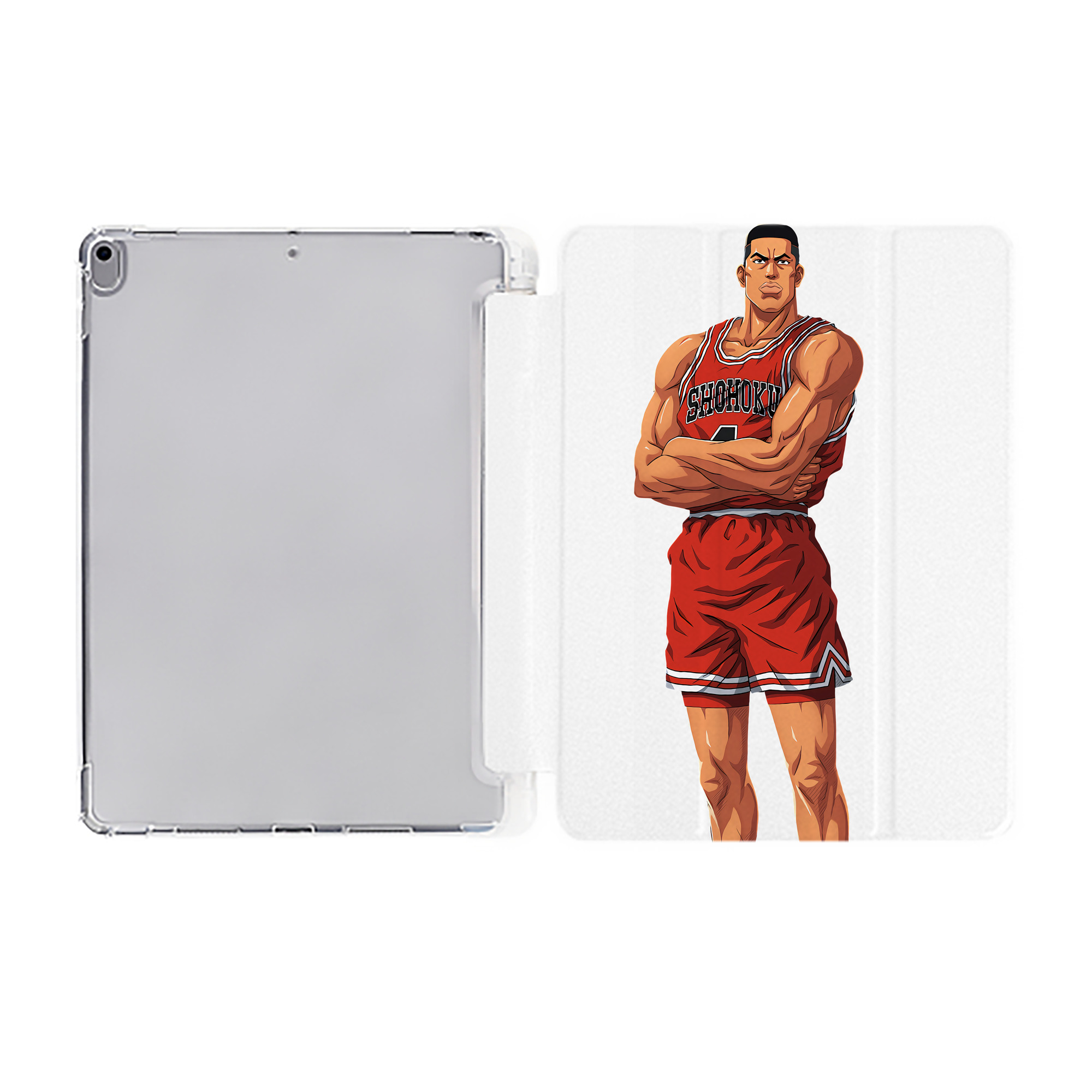 （画像用） SLAM DUNK／スラムダンク IPad ケース ペン収納付き 三つ折りスタンド PUレザー×シリコン 対応機種9.5/10.5/10.9インチ